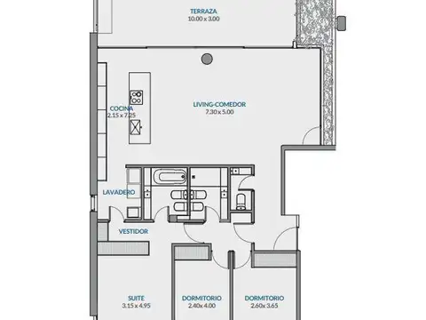 Departamento en Venta de 3 dormitorios