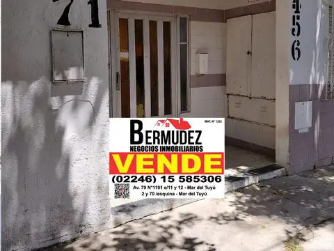 Venta Monoambiente En Mar Del Tuyu Calle 71 Entre 4 Y 5