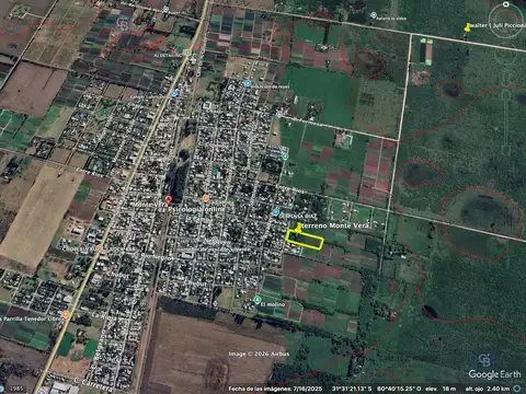 Terreno en Venta 180  mts Fondo