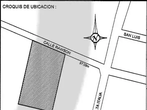 Terreno en Venta calle Rawson, Gral Gutiérrez