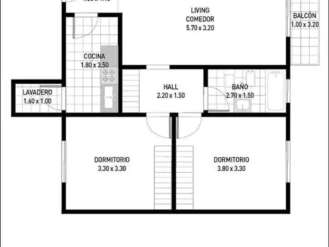 Rawson 193 , Piso 2