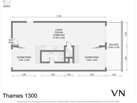 Thames 1300 , Piso 3