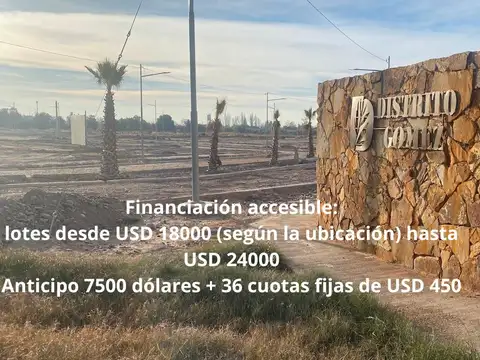 Terreno en Carril Gómez y Urquiza, Coquimbito