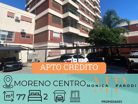 DEPARTAMENTO EN VENTA EN MORENO CENTRO – 3 AMBIENTES CON COCHERA Y BALCÓN TERRAZA