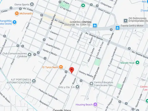 Terreno en Venta 56  mts Fondo