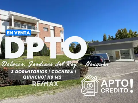 VENTA DEPARTAMENTO 3 DORMITORIOS CON COCHERA