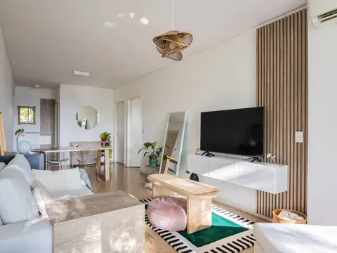 Departamento 2 ambientes con 2 baños
