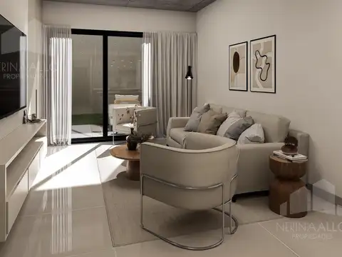 Departamento 2 ambientes con 1 baño