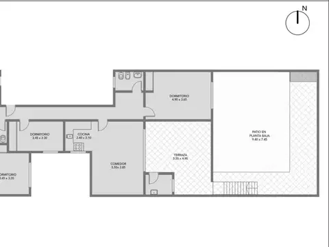 PH 5 ambientes con cochera, patio y terraza – Villa Urquiza