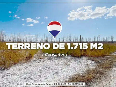 TERRENO EN CERVANTES