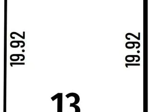 Terreno en Venta 19  mts Fondo