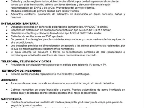 Departamento 2 ambientes con 2 baños