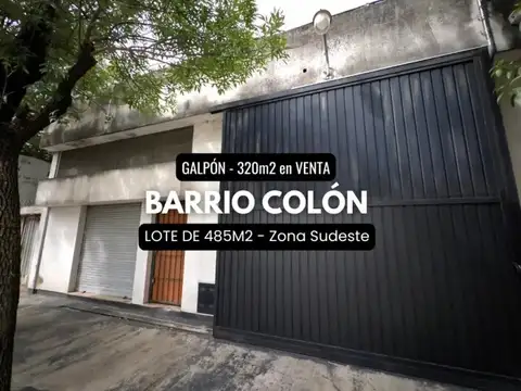 Galpón En Venta | 320m2, Barrio Colón, Zona Sudeste Córdoba.