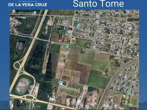 Lote sobre calle Pueyrredon entre San Martin y Obispo Gelabert, Santo Tome