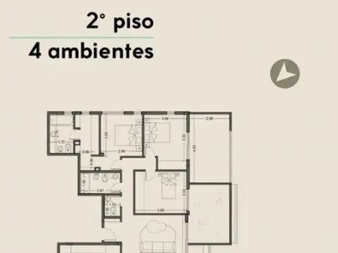 Departamento en Venta con 1 cocheras