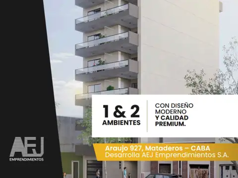 Venta de Deptos en Pozo de 2 AMB en mataderos