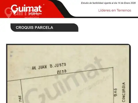 Terreno en Venta en Floresta, USD 326.000