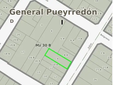 Terreno en Venta 34,64  mts Frente
