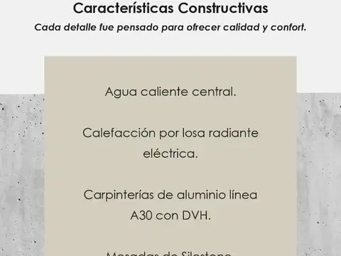 Departamento 3 ambientes con 2 baños