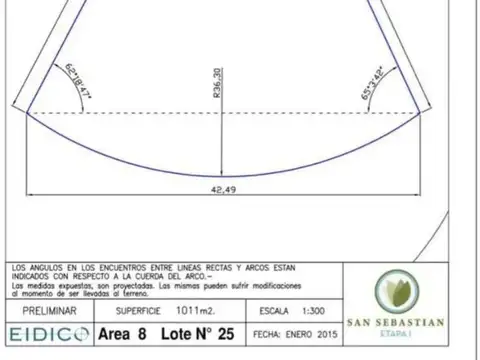 Venta, permuta, financiación Lote en San Sebastián Área 8