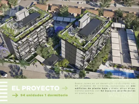 Departamento en Venta de 1 dormitorio