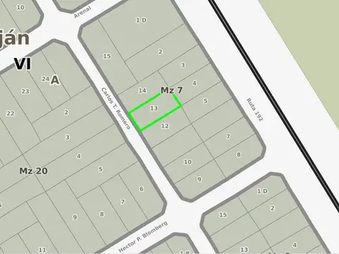 Terreno en Venta 11  mts Frente