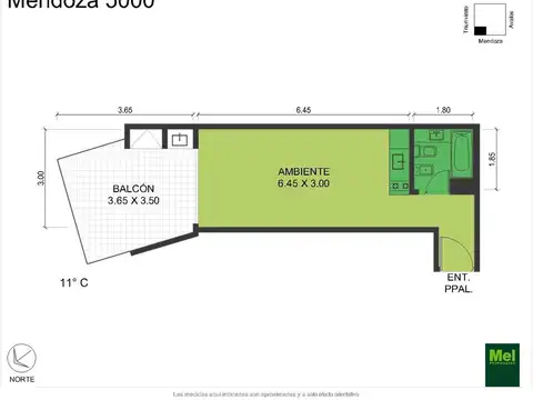 Mendoza 5000, Piso 11