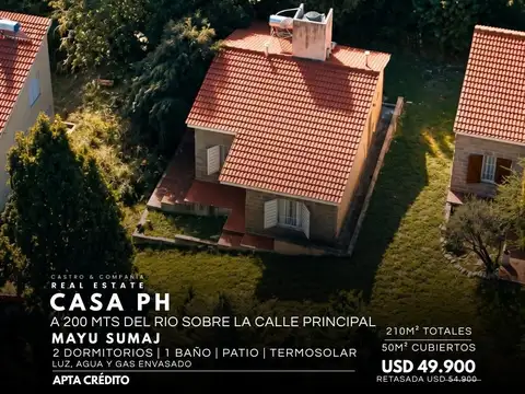 Casa A La Venta De 2 Dormitorios A 200 Mts Del Rio En Mayu Sumaj