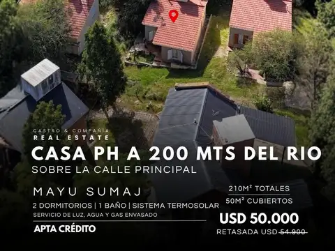 Casa A La Venta De 2 Dormitorios A 200 Mts Del Rio En Mayu Sumaj