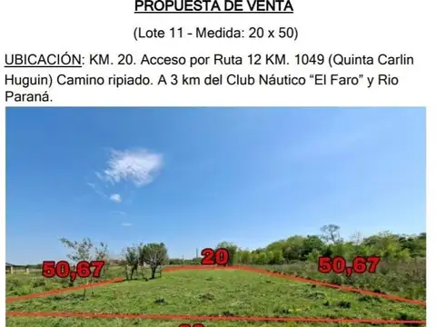 Terreno en Venta de 1000,0 m2