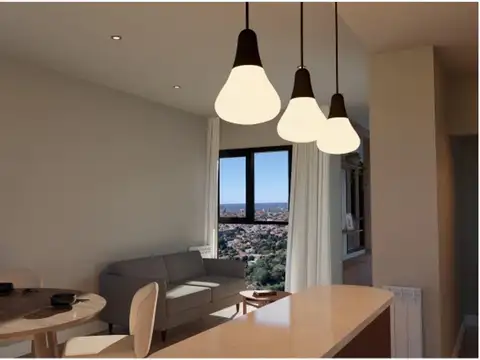 Departamento 2 ambientes con 2 baños