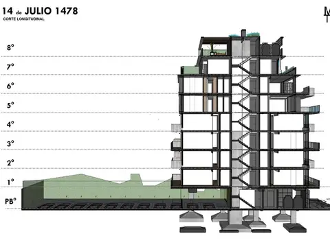 Departamento 3 ambientes con 2 baños