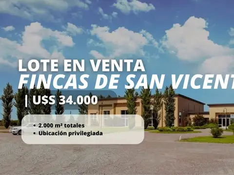 LOTE EN FINCAS DE SAN VICENTE SPORTING PERMUTA