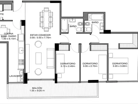 Departamento en Venta de 4 ambientes