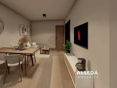 Departamento 2 ambientes con 1 baño