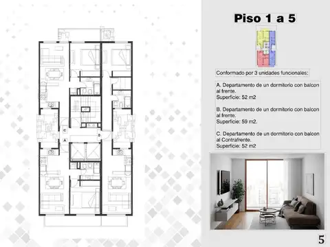 Departamento 4 ambientes con 2 baños