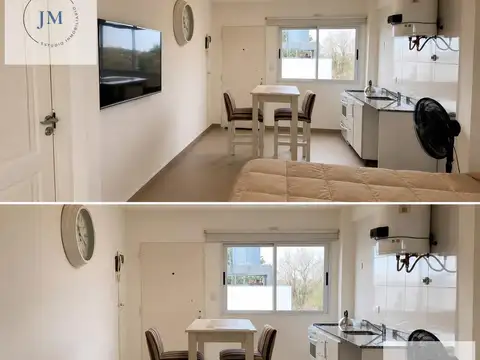 Venta de Monoambiente en Moreno Centro, con cochera, balcón aterrazado y parrilla