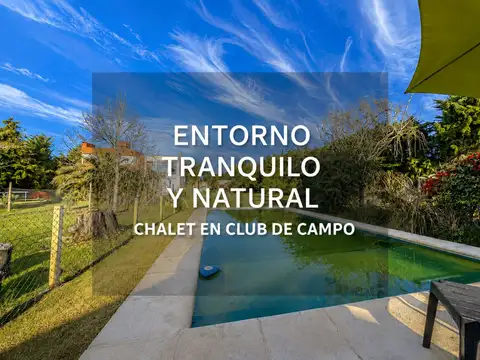 VENTA CASA 4 AMBIENTES CLUB DE CAMPO LAS PERDICES