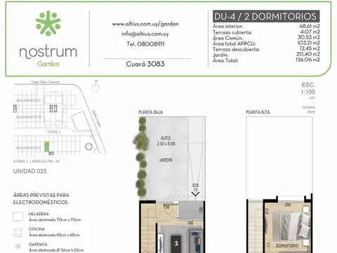 VENTA DUPLEX 2 DORMITORIOS NOSTRUM GARDEN PRADO