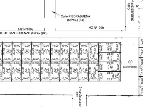 Lote en venta 234 m2 - CORONDA