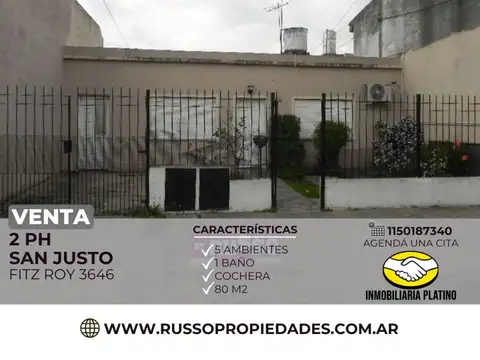 Venta 2 PH Juntos en Bloque San justo