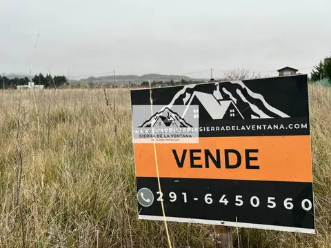 Terreno en Venta en Sierra de la Ventana, USD 30.000