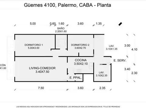 Guemes 4100 , Piso 5
