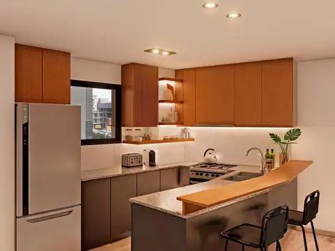 Venta departamento en  un dormitorio en construcción. Barrio Abasto, Rosario