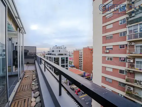 Departamento monoambiente, 9no piso, de 45m2 en Palermo SOHO