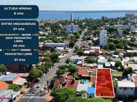 Terreno en Venta 43  mts Fondo