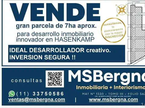 GRAN PARCELA PARA DESARROLLO INMOBILIARIO