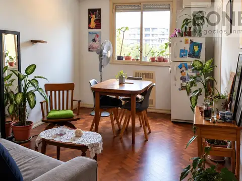 Departamento dos ambientes amoblado luminoso - Disponible 3 de noviembre