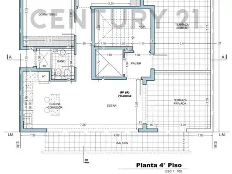 Departamento en Venta de 2 ambientes