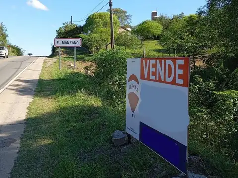 VENTA LOTE EN EL MANZANO 475m2 SOBRE RUTA E/53